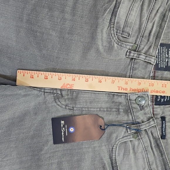 Ben Sherman Men's Straight Fit Denim Jeans Size 31x34 Pants Lunar BS11DB222 - Picture 12 of 16